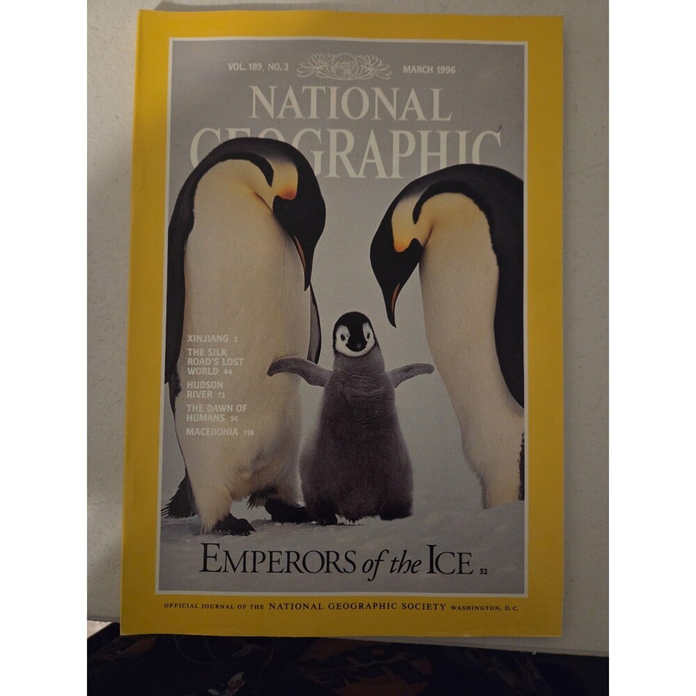 National Geographic Magazine March 1996 Emperors of the Ice